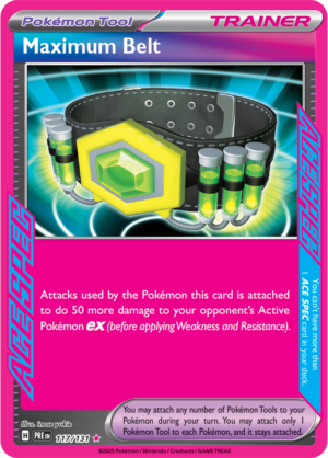 Pokémon TCG Maximum Belt – PRE 117/131 ACE SPEC Rare Holo – EN