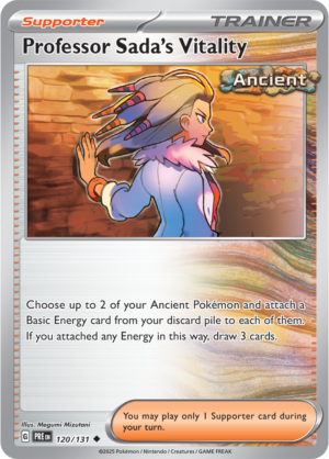 Pokémon TCG Professor Sada's Vitality – PRE 120/131 Uncommon Reverse Holofoil – EN