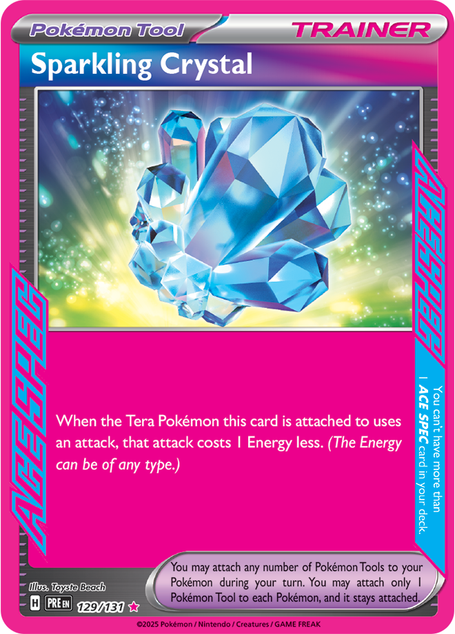 Pokémon TCG Sparkling Crystal – PRE 129/131 ACE SPEC Rare Holo – EN
