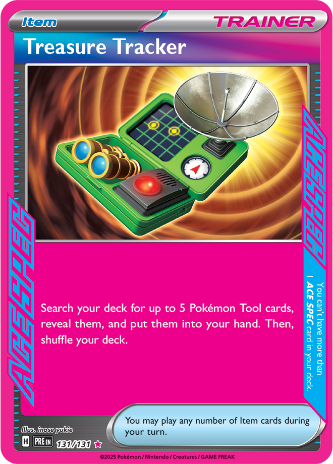 Pokémon TCG Treasure Tracker – PRE 131/131 ACE SPEC Rare Holo – EN