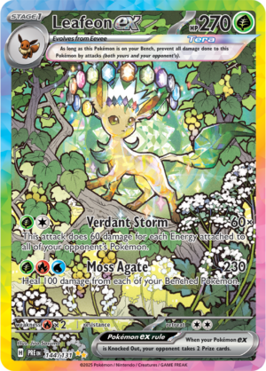 Pokémon TCG Leafeon ex – PRE 144/131 Special Illustration Rare Holo – EN