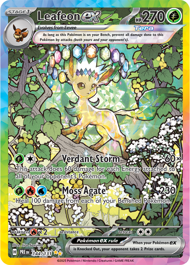Pokémon TCG Leafeon ex – PRE 144/131 Special Illustration Rare Holo – EN