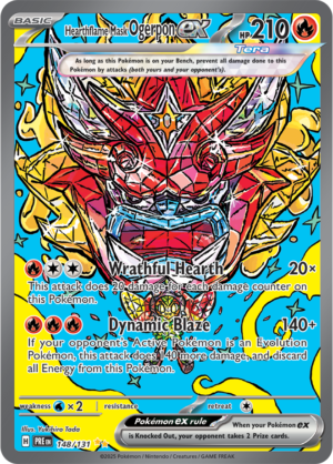 Pokémon TCG Hearthflame Mask Ogerpon ex – PRE 148/131 Special Illustration Rare Holo – EN