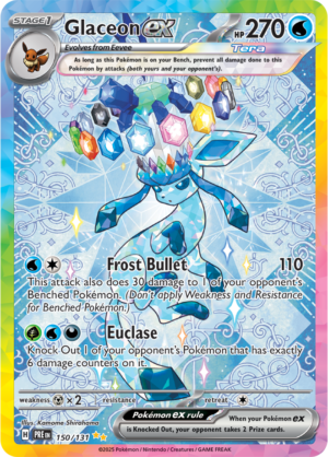 Pokémon TCG Glaceon ex – PRE 150/131 Special Illustration Rare Holo – EN