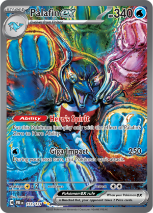 Pokémon TCG Palafin ex – PRE 151/131 Special Illustration Rare Holo – EN