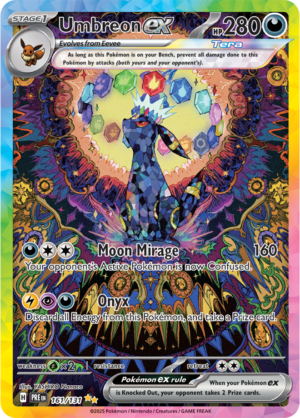 Pokémon TCG Umbreon ex – PRE 161/131 Special Illustration Rare Holo – EN