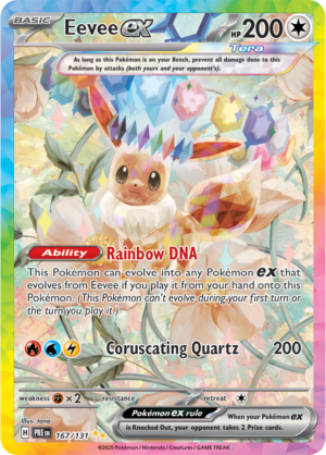 Pokémon TCG Eevee ex – PRE 167/131 Special Illustration Rare Holo – EN