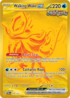 Pokémon TCG Walking Wake ex – PRE 178/131 Hyper Rare Holo – EN