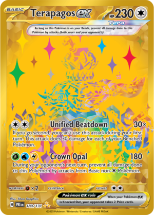 Pokémon TCG Terapagos ex – PRE 180/131 Hyper Rare Holo – EN