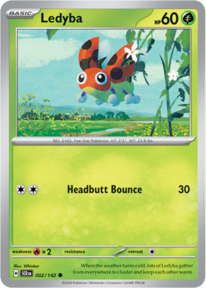 Pokémon TCG Ledyba – SCR 002/142 Common Regular – EN