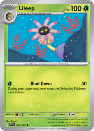Pokémon TCG Lileep – SCR 005/142 Common Regular – EN