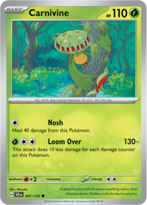 Pokémon TCG Carnivine – SCR 007/142 Common Regular – EN