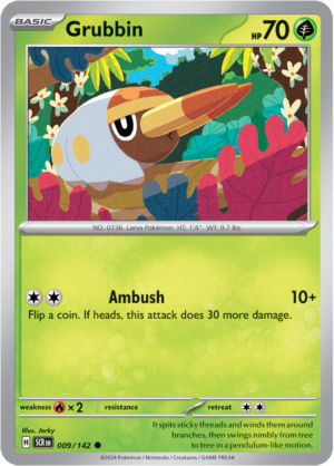 Pokémon TCG Grubbin – SCR 009/142 Common Regular – EN