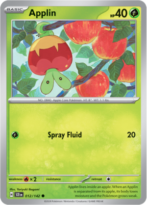 Pokémon TCG Applin – SCR 012/142 Common Regular – EN