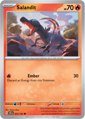 Pokémon TCG Salandit – SCR 023/142 Common Regular – EN