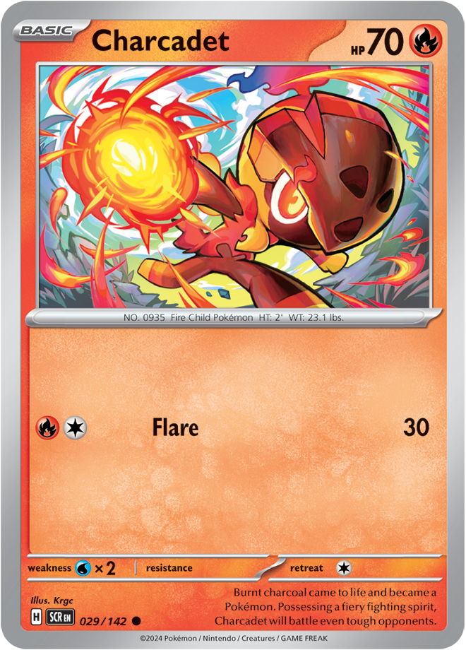 Pokémon TCG Charcadet – SCR 029/142 Common Regular – EN