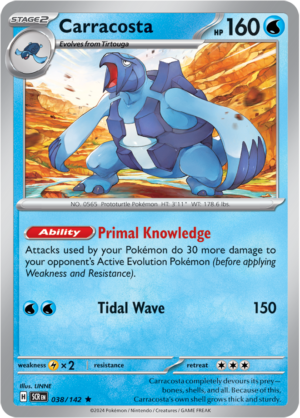 Pokémon TCG Carracosta – SCR 038/142 Rare Holo – EN