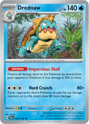 Pokémon TCG Drednaw – SCR 044/142 Rare Holo – EN