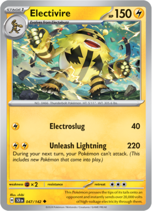 Pokémon TCG Electivire – SCR 047/142 Uncommon Regular – EN