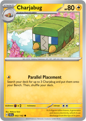 Pokémon TCG Charjabug – SCR 052/142 Common Regular – EN