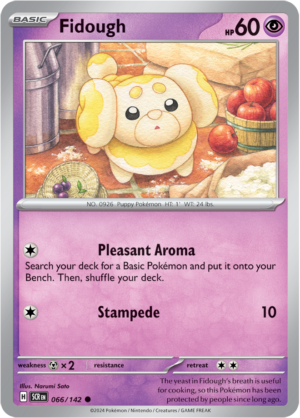 Pokémon TCG Fidough – SCR 066/142 Common Reverse Holofoil – EN