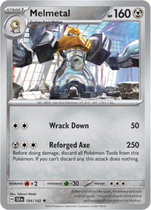 Pokémon TCG Melmetal – SCR 104/142 Rare Reverse Holofoil – EN