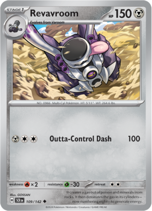 Pokémon TCG Revavroom – SCR 109/142 Uncommon Reverse Holofoil – EN