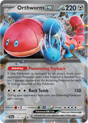 Pokémon TCG Orthworm ex – SCR 110/142 Double Rare Holo – EN