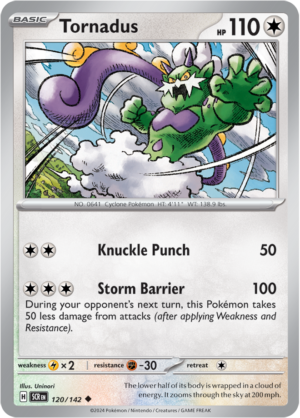 Pokémon TCG Tornadus – SCR 120/142 Uncommon Reverse Holofoil – EN