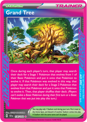 Pokémon TCG Grand Tree – SCR 136/142 ACE SPEC Rare Holo – EN