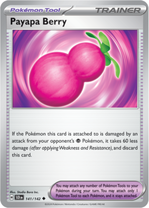 Pokémon TCG Payapa Berry – SCR 141/142 Uncommon Reverse Holofoil – EN