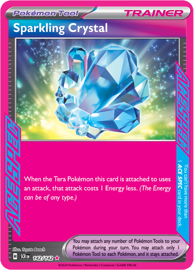 Pokémon TCG Sparkling Crystal – SCR 142/142 ACE SPEC Rare Holo – EN