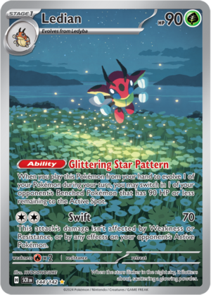 Pokémon TCG Ledian – SCR 144/142 Illustration Rare Holo – EN