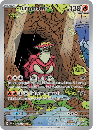 Pokémon TCG Turtonator – SCR 146/142 Illustration Rare Holo – EN