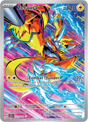 Pokémon TCG Zeraora – SCR 151/142 Illustration Rare Holo – EN