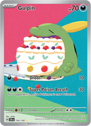 Pokémon TCG Gulpin – SCR 154/142 Illustration Rare Holo – EN