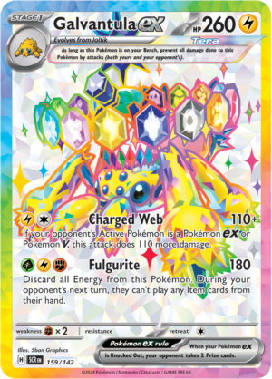 Pokémon TCG Galvantula ex – SCR 159/142 Ultra Rare Holo – EN