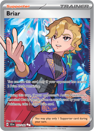 Pokémon TCG Briar – SCR 163/142 Ultra Rare Holo – EN