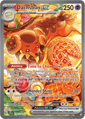 Pokémon TCG Dachsbun ex – SCR 169/142 Special Illustration Rare Holo – EN