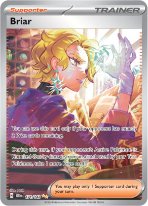 Pokémon TCG Briar – SCR 171/142 Special Illustration Rare Holo – EN