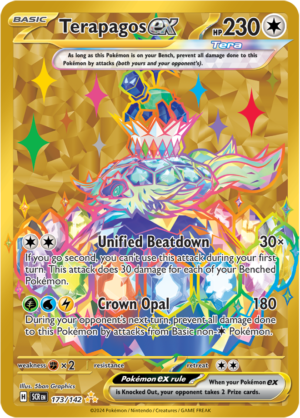 Pokémon TCG Terapagos ex – SCR 173/142 Hyper Rare Holo – EN