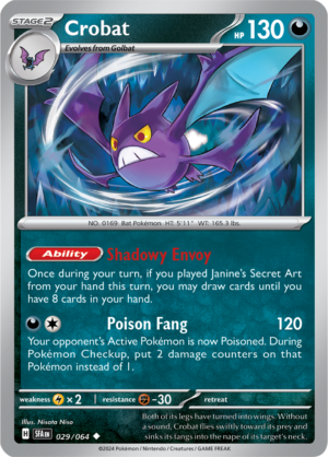 Pokémon TCG Crobat – SFA 029/064 Uncommon Regular – EN