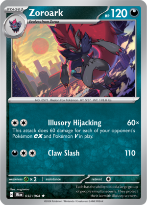 Pokémon TCG Zoroark – SFA 032/064 Rare Reverse Holofoil – EN