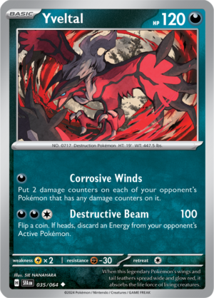 Pokémon TCG Yveltal – SFA 035/064 Uncommon Reverse Holofoil – EN