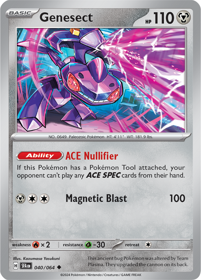 Pokémon TCG Genesect – SFA 040/064 Uncommon Regular – EN
