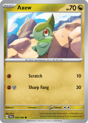 Pokémon TCG Axew – SFA 044/064 Common Reverse Holofoil – EN