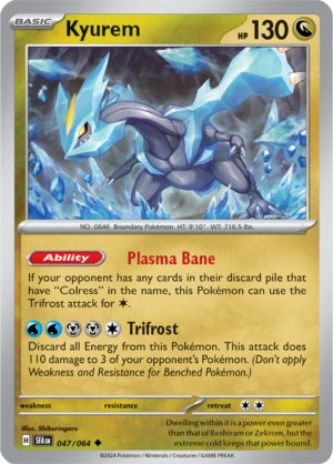 Pokémon TCG Kyurem – SFA 047/064 Uncommon Reverse Holofoil – EN