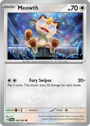 Pokémon TCG Meowth – SFA 048/064 Common Reverse Holofoil – EN
