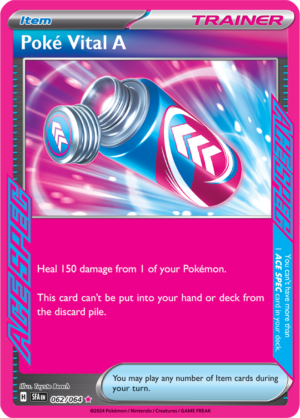 Pokémon TCG Poké Vital A – SFA 062/064 ACE SPEC Rare Holo – EN