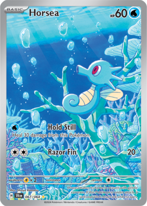 Pokémon TCG Horsea – SFA 067/064 Illustration Rare Holo – EN